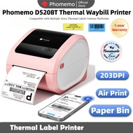Phomemo D520BT A6 Waybill Printer, thermal Printer for shipping labels and DIY labels for small busi