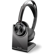 Poly - Voyager Focus 2 UC USB-C Headset with Stand (Plantronics) - Bluetooth Stereo Headset with Boom Mic - USB-C PC/Mac
