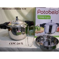 Presto Cook Easy Potobelo / Pressure Cooker S/S Potobelo 24 Cm / 7 Ltr - CEPC - 24 - 7L