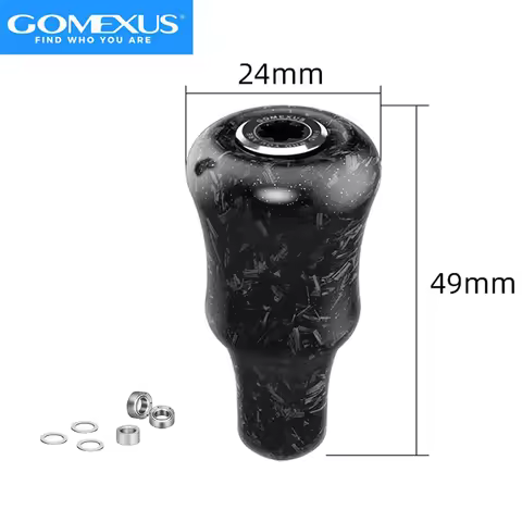 GOMEXUS F24mm Carbon Power Knob for Shimano Stradic Tranx Curado SLX Daiwa Zillio Tatula Fuego Spinn