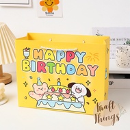 Golden Happy Birthday gift paper bag T23