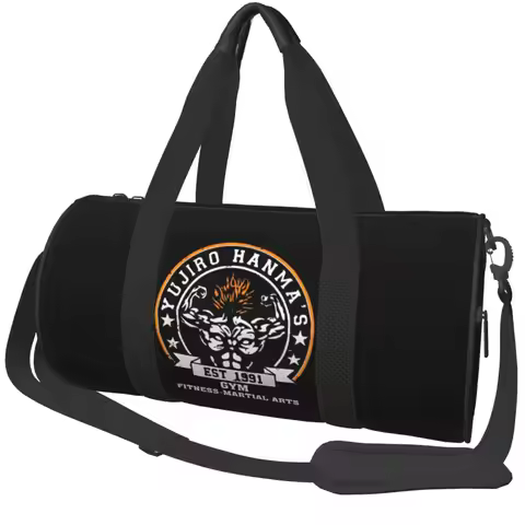 Gym Bag Baki Gym Sports Bag with Shoes Men's Outdoor Design Handbag Graphic Travel Fitness Bag