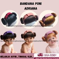 BABY CLOTH FRINGE WIG BANDANA KOREAN STYLE FRINGE WIG BANDANA/ ADRIANA BUN BANDANA/ WIG HAIR BANDANA