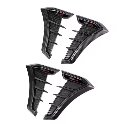 Vent Cover Fender Hood Air Flow Intake Trim Wing Decal Ventilation Sticker For Audi Sline TT RS A4 B