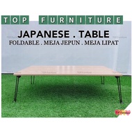 FURNITURE LIFE 【Ready stock】120x60cm Foldable table#Japanese table#Meja jepun#Meja lipat