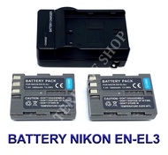 EN-EL3E \ EN-EL3 \ ENEL3E \ ENEL3 แบตเตอรี่ \ แท่นชาร์จ \ แบตเตอรี่พร้อมแท่นชาร์จสำหรับกล้องนิคอน Battery \ Charger \ Battery and Charger For Nikon D50,D70,D70s,D80,D90,D100,D200,D300,D300s,D700,MH-18,MH-18a,MH-19,MB-D200,MB-D10 BY TERB TOE SHOP