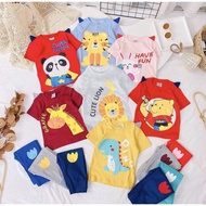 SH Pyjamas Panda boy sleepwear boy set Children's pajamas cotton clothes boys' clothes