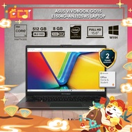 Asus VivoBook Go15 E1504G-ANJ325WS / ANJ327WS Laptop (i3-N305 3.80GHz,512GB SSD,8GB,Intel,15.6" FHD,