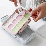 Freeze Ice Cube Tray with Lid Cover 12 Grids bekas ice cube ice cube mould ice storage box with cove