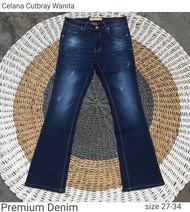 celana cutbray jeans wanita terbaru//celana jeans cutbray wanita jumbo//celana cutbray terbaru//cela