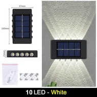 Vimite 6Led ไฟทางเดิน ไฟสวน ไฟติดผนังรั้วบ้าน LED พลังงานแสงอาทิตย์ โซล่าเซลล์ Solar Wall Light ไฟอัตโนมัติ ไฟหน้าบ้าน โคมไฟติดผนัง Solar wall Light