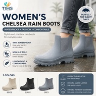 Women's Chelsea Rain Boots Waterproof Fashion Ankle Boots