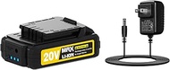 AVID POWER 20V Battery for ACAP110D-Y Bundle with AC Charger
