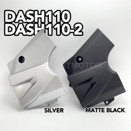 HONDA DASH110 / ALPHA 110 / DASH110-2 FRONT SPROCKET COVER, LH (MATTE BLACK/SILVER) DASH110 V1 V2 WA