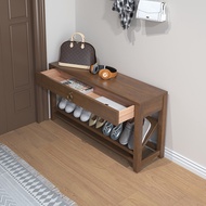 Solid Wood Shoe Changing Stool Ultra-Narrow Small Size Ultra-Thin 20/25cm Door Wear Shoe Stool Entra