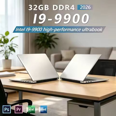 Ultra Slim Windows 11 Laptop Computer 15.6 Inch 32GB RAM 512GB 1TB SSD Intel i9 9900 Notebook Gamer 