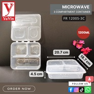Felton Microwave Compartment Food Container With Lid/FR750-2C/FR1000-2C/FR1200S-3C/RT1400S-4C Bekas 