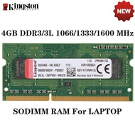 Kingston 4GB DDR3L/DDR3 1600MHz 1333MHz 1066MHz  PC3-12800 Laptop Memory RAM SODIMM