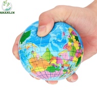 SHANLIN World Map Foam Ball Mini Educational Earth Globe Model Planet Earth Ball Elastic Novelty Gag