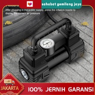 (Pengiriman cepat, dikirim dari Jakarta) 2 Silinder LED Paket Compressor Mini Listrik Portable pompa