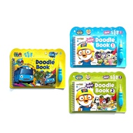 [TAYO/ PORORO Doodle Book] 타요 / 뽀로로 두들북 Water Brush Book Magic Coloring Book Water Doodle Book