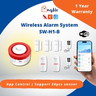 SMART WORLD TUYA WIFI Smart Alarm System Phone APP Control Wireless Home Alarm System WiFi Smart Sir