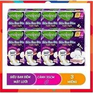 Combo of 8 packs of Molped SuperNight Night BVS 35cm with Wings Each Pack of 3 Pieces