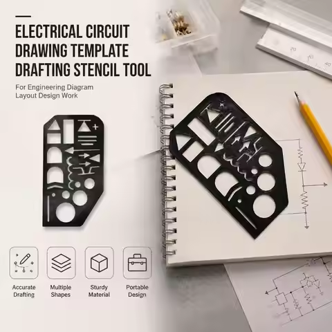 Electrical Circuit Drawing Template Drafting Stencil Tool For Engineering Diagram Layout Design Work