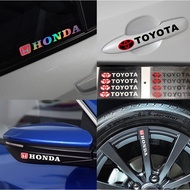 🌟4pcs🌟perodua proton toyota honda door handle sticker side mirror sticker sport rim kereta pintu cermin stiker rim