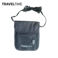 TravelTime RFID Security Neck Bag - Anti-Theft Travel Pouch for Passport & Valuables