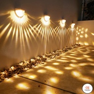 FS Outdoor 6LED Solar Lamp Energy Garden Wall Lights Lamps Waterproof For Garden Yard Decoration Sum