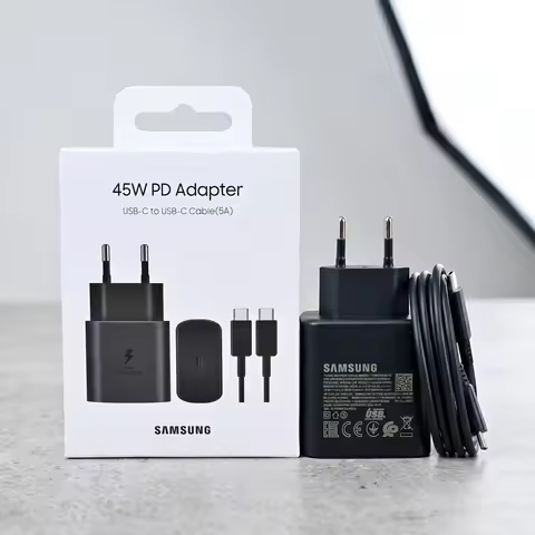 Samsung 45W Charger Original EU Adapter Type C Cable For Galaxy S24 S23 S22 S21 S20 Note 20 Ultra FE