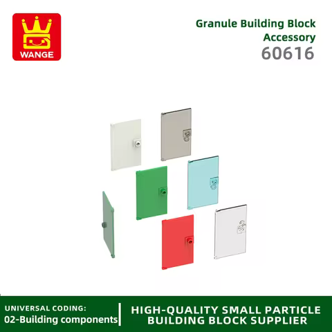 Wange 40Pcs/lot 60616 1X4X6 Door with Hole Building Block Moc Accessories Compatible with Brick Chil