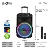 G.House Online INOVA ชุดลำโพงอเนกประสงค์ขนาด 15 นิ้ว รุ่น DFYX915 สีดำ ของแท้