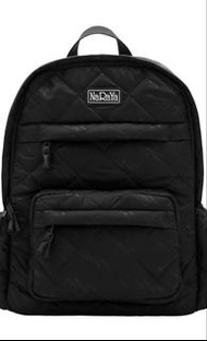 NaRaYa 黑色菱格紋後背包