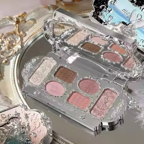 Magic Ballet Eyeshadow Palette Swan Ballet Eyeshadow Palette Matte Fine Shimmer Pearl Face Palette G
