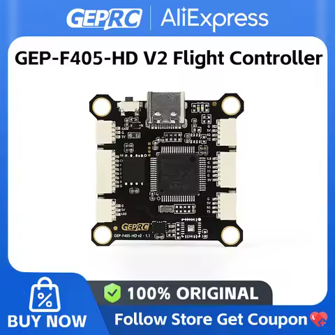 GEPRC GEP-F405-HD V2 Flight Controller STM32F405 Type-C 5-9V 3-6S LiPo 7.7g For DIY RC FPV Quadcopte