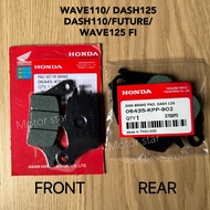 DASH 125 DASH 110 FUTURE WAVE125I FI RS150 WAVE125 DISC BRAKE PAD. FRONT REAR DEPAN BELAKANG DISC PAD