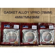 ASHUKA ALLOY BLOCK BLOK GASKET VPRO FRCM LC135 135LC Y15ZR ( 1MM SAMPAI 17MM SEMUA ADA )