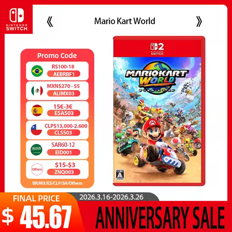 Nintendo Switch 2 Game Deals - Mario Kart World - Games Adventure Action and RPG Genre Switch 2 Edit