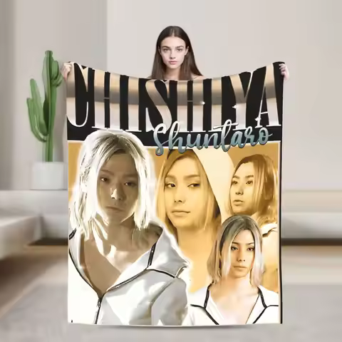 chishiya shuntaro Alice in Borderland Blanket Warm Funny Plush Throw Blanket For Outdoor Decorative 