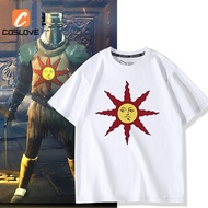Dark Souls 1 Solaire Style Fan Made T-shirt Summer Outfit Short Sleeves Top Suit For Man Daily Outfi