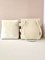 稀有中古包 Loewe米白分層托特包 側背包 單肩包 復古包 二手包