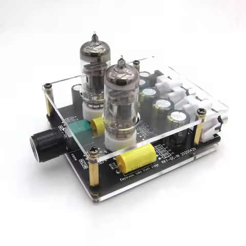 X10 5654 Vacuum Tube Preamplifier HiFi Tube Amplifier Preamp Bile Buffer Auido PreAmp DC12V 6A2 6K4