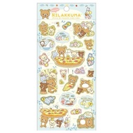 Rilakkuma Gold Stamping Sticker-Eat Together PIZZA 85861