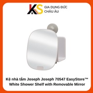 Joseph Joseph 70547 EasyStore White Shower Shelf with Removable Mirror