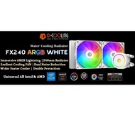 ID-Cooling FX240 White ARGB Water Cooling Radiator 240mm White Universal Intel AMD