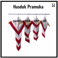 Hasduk Asduk SD SMP SMA JUMBO duk kacu pramuka atribut / hasduk pramuka panjang / seragam pramuka