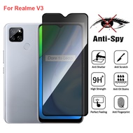 For Realme V3 Anti Spy Privacy Tempered Glass Screen Protector Compatible For RealmeV3 Full Cover Sc