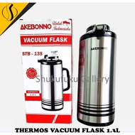 THERMOS VACUUM FLASK 1.3L /THERMOS STAINLESS HANDLE VACUUM FLASK 1.3 LITER STB-13S AKEBONNO